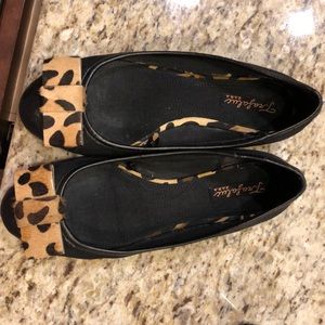 Zara leopard ballerina flat shoes